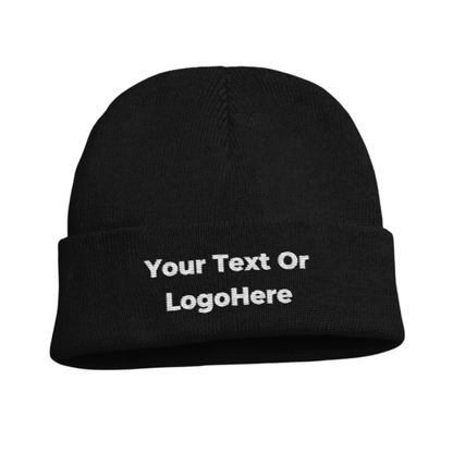 Embroidered Logo or Text on Beanie