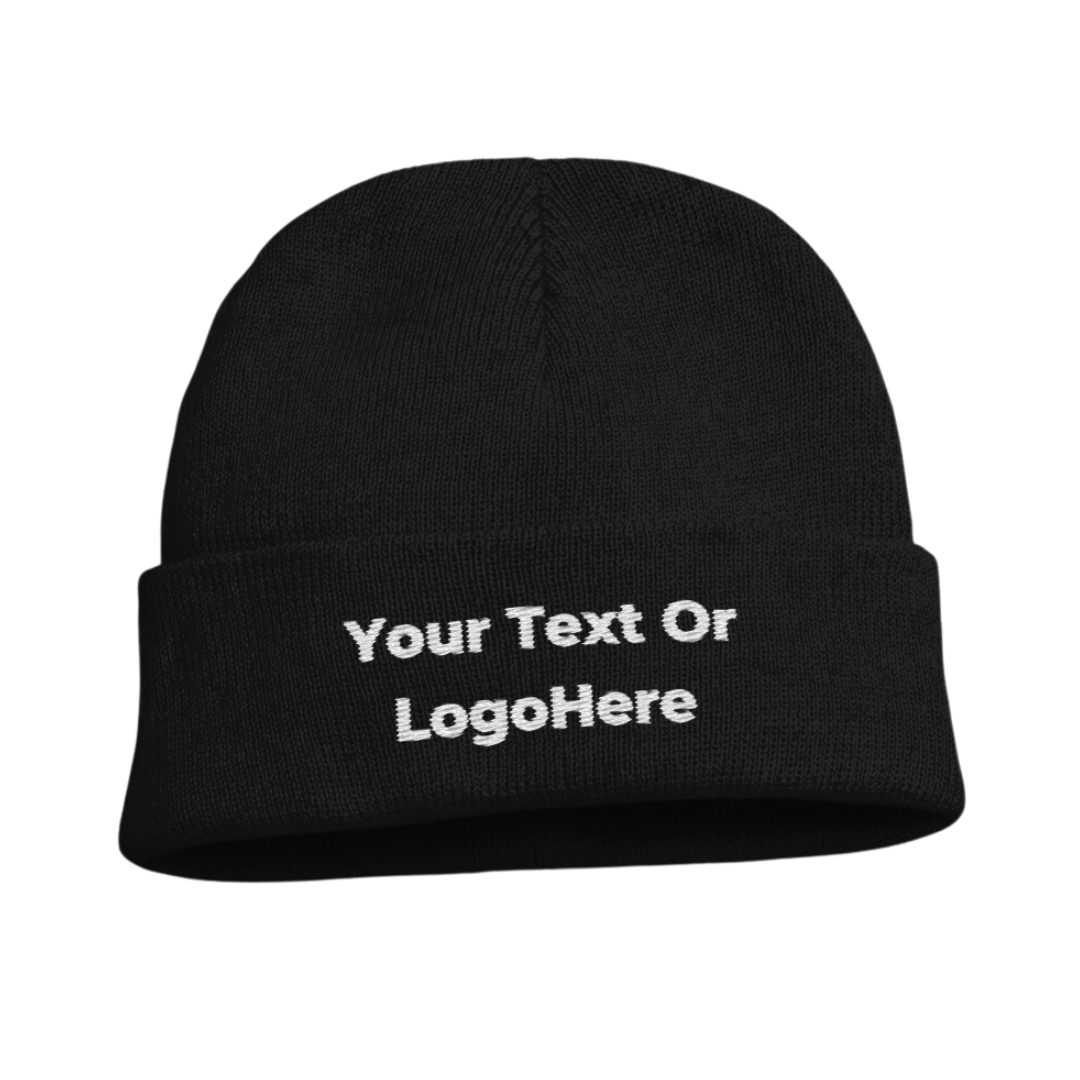 Embroidered Logo or Text on Beanie