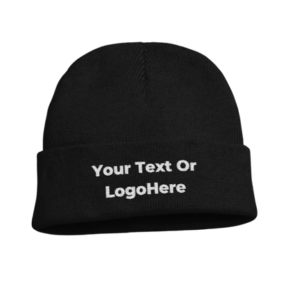 Embroidered Logo or Text on Beanie