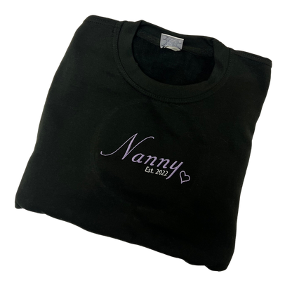 Embroidered Nanny/Granny/ Sweatshirt