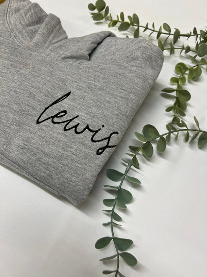 Personalised embroidered children’s hoodie